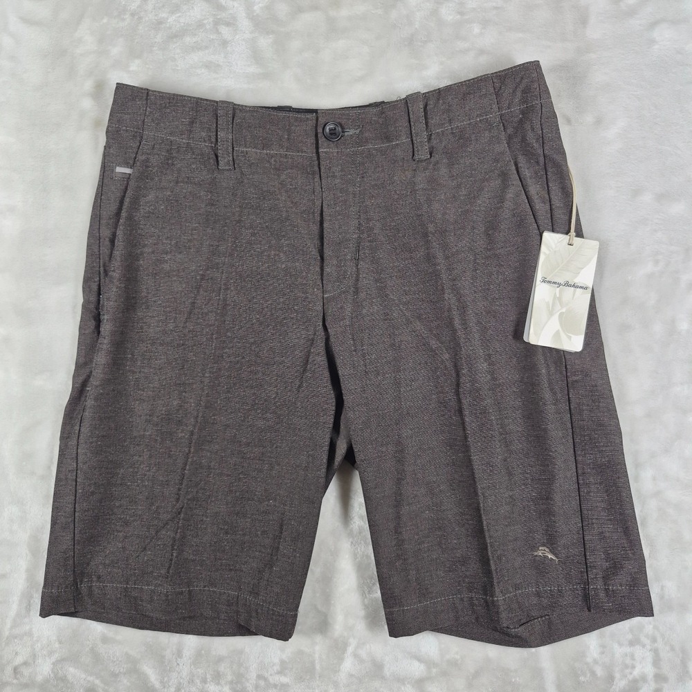 Tommy‎ Bahama Shorts Men's 30 Brown 10" Inseam IslandZone Golf Chino Casual NWT